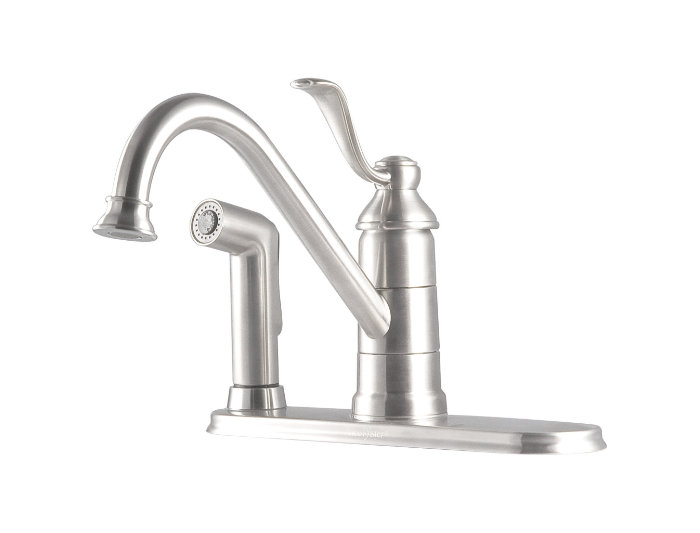 Pfister Portland Single Handle Deck Mounted Kitchen Faucet with Deck